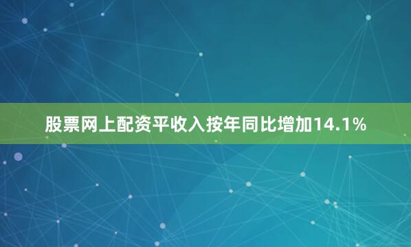 股票网上配资平收入按年同比增加14.1%